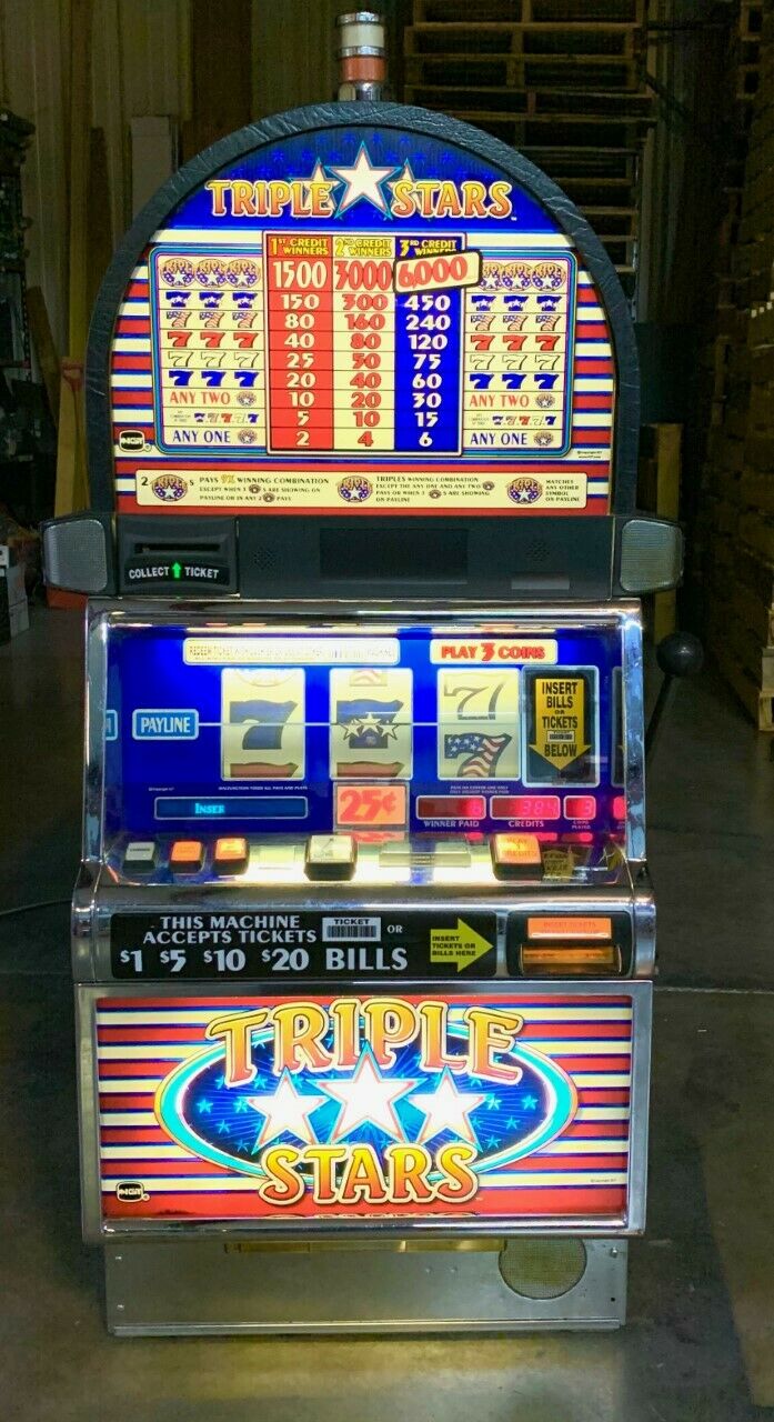 Triple diamond 9 line slot machine